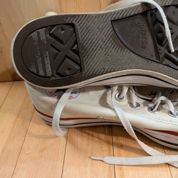 Converse Classic Cream High-Top Sneakers Men's 6.5 - Picture 8 of 9